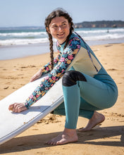 Load image into Gallery viewer, SALTROCK WOMENS HOLIDAZE FULL WETSUIT 3/2M BLUE FLORAL
