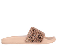Load image into Gallery viewer, SKECHERS WOMENS POP UP NEW SPARKLE SLIDE ROSE
