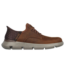 Load image into Gallery viewer, SKECHERS MENS GARZA GERVIN SLIP IN DARK BROWN
