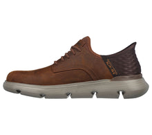 Load image into Gallery viewer, SKECHERS MENS GARZA GERVIN SLIP IN DARK BROWN
