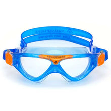 Load image into Gallery viewer, AQUASPHERE VISTA JR BLUE/ORANGE CLEAR LENS
