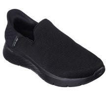 Load image into Gallery viewer, SKECHERS WOMENS  GO WALK FLEX SLIP IN BLACK
