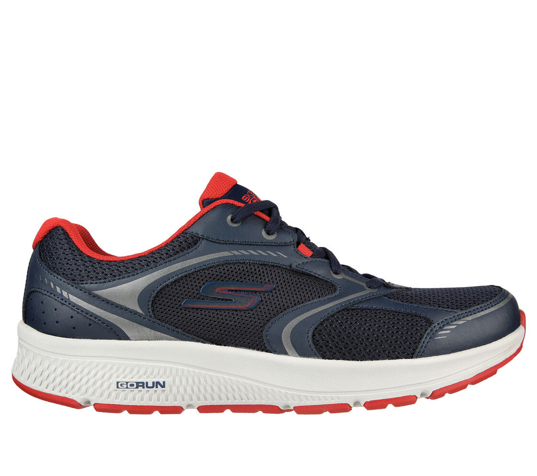 SKECHERS MENS GO RUN CONSISTENT - SPECIE NAVY/RED