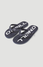Load image into Gallery viewer, ONEILL MENS PROFILE LOGO FLIP FLOPS ENGLISH EVENING NAVY
