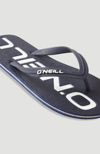 Load image into Gallery viewer, ONEILL MENS PROFILE LOGO FLIP FLOPS ENGLISH EVENING NAVY
