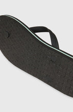 Load image into Gallery viewer, ONEILL MENS PROFILE SMALL LOGO FLIP FLOPS BLACK
