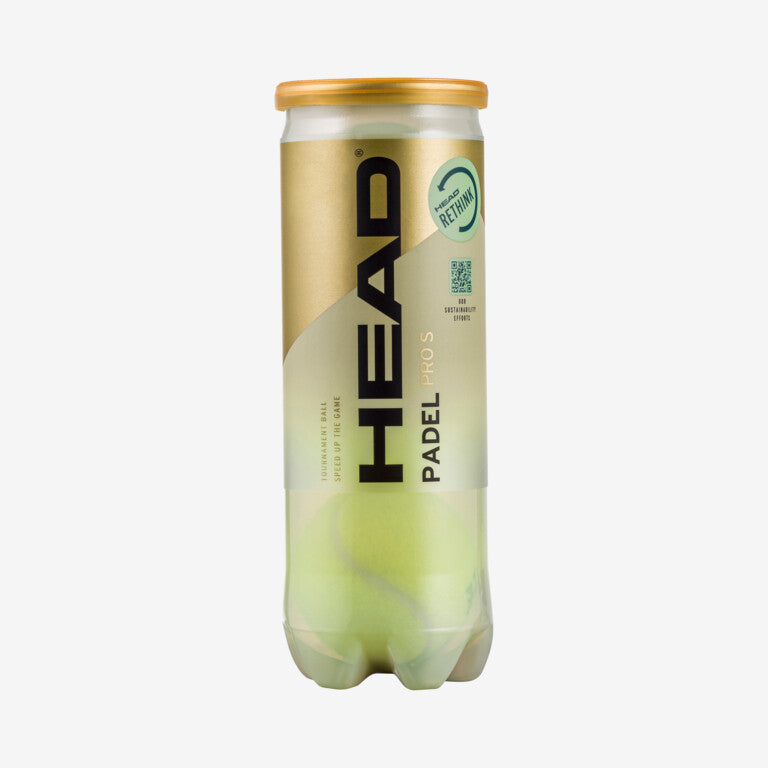HEAD PRO S PADEL BALLS (3 BALL TUBE)