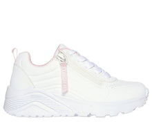 Load image into Gallery viewer, SKECHERS GIRLS UNO LITE EASY ZIP WHITE
