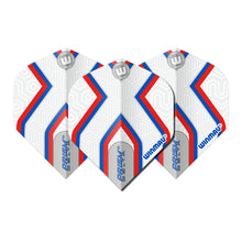 Load image into Gallery viewer, WINMAU PRISM DELTA DART FLIGHTS WHITE/BLUE
