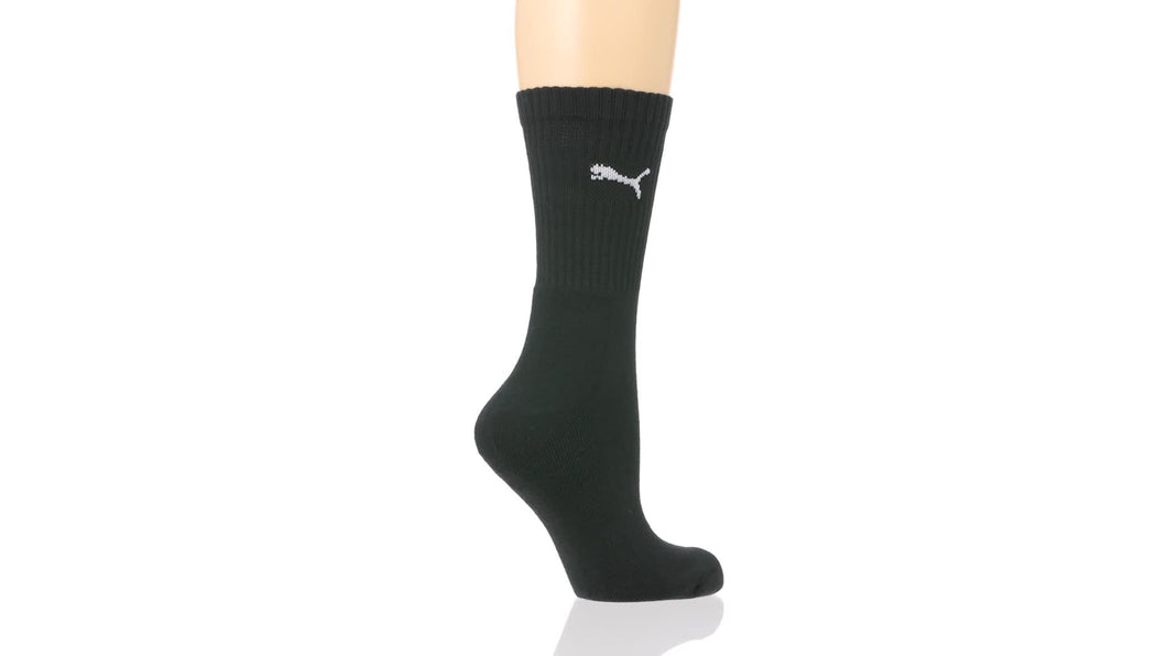 PUMA JUNIOR REGULAR GREW CUSHION SOCKS BLACK SIZE 2-5