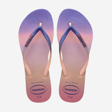 Load image into Gallery viewer, HAVAIANAS LADIES SLIM GRADIENT SUNSET BALLET ROSE FLIP FLOPS
