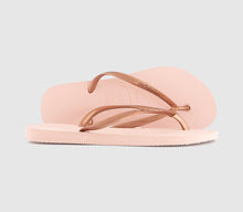 Load image into Gallery viewer, HAVAIANAS GIRLS SLIM FLIP FLOPS PINK
