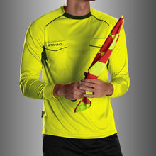 Load image into Gallery viewer, STANNO BERGAMO REFEREE SHIRT LONG SLEEVE YELLOW
