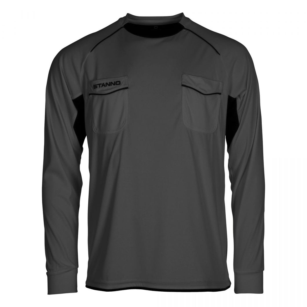 STANNO BERGAMO REFEREE SHIRT LONG SLEEVE BLACK