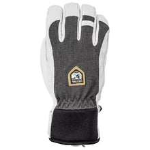 Load image into Gallery viewer, HESTRA MENS ARMY LEATHER PATROL GLOVE CHARCOAL GREY/WHITE
