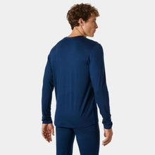 Load image into Gallery viewer, HELLY HANSEN MENS MERINO CREW BASE LAYER OCEAN
