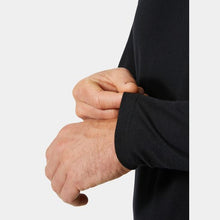 Load image into Gallery viewer, HELLY HANSEN MENS MERINO CREW BASE LAYER BLACK
