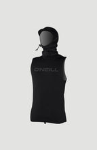 Load image into Gallery viewer, ONEILL THERMO-X SLEEVEESS TOP WITH NEOPRENE HOOD BLACK
