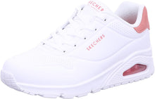 Load image into Gallery viewer, SKECHERS WOMENS UNO POP BACK TRAINERS IN WHITE

