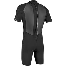 Load image into Gallery viewer, ONEILL MENS REACTOR-2 2MM BACK ZIP SHORTY WETSUIT BLACK(NS)
