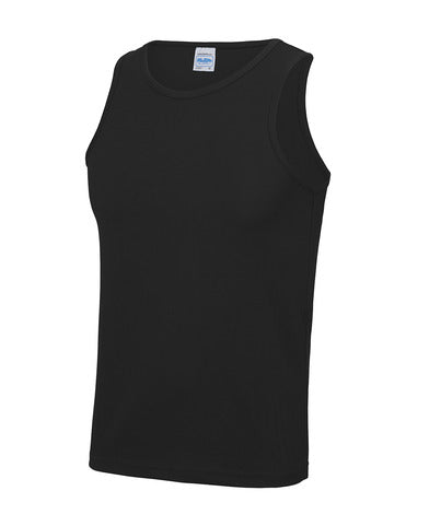 JUST COOL GYM VEST JET BLACK JC007