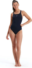 Load image into Gallery viewer, SPEEDO WOMENS END+ MEDALIST SWIMMING COSTUME BLACK
