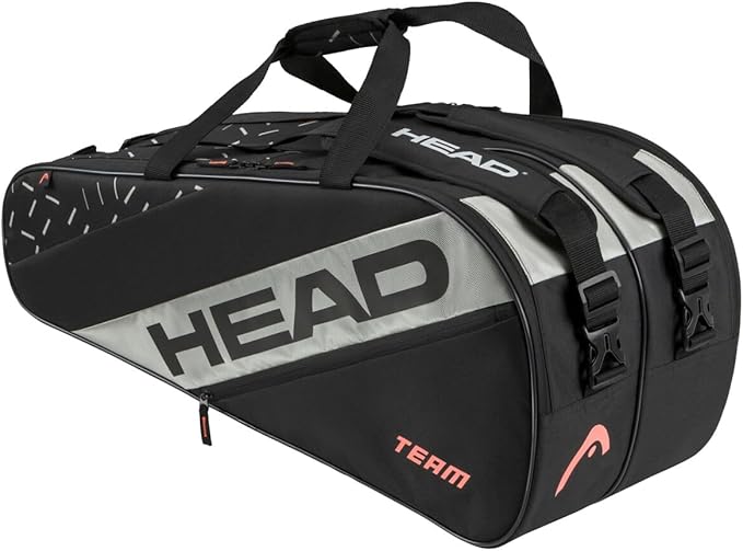 Head Team Large 9 Racket Padel Bag - Black/Ceramic
