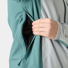 Load image into Gallery viewer, HELLY HANSEN MENS COURCHEVEL JACKET GREY/GREEN
