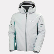Load image into Gallery viewer, HELLY HANSEN MENS COURCHEVEL JACKET GREY/GREEN
