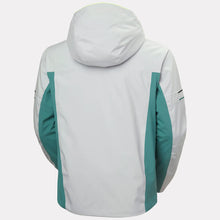 Load image into Gallery viewer, HELLY HANSEN MENS COURCHEVEL JACKET GREY/GREEN
