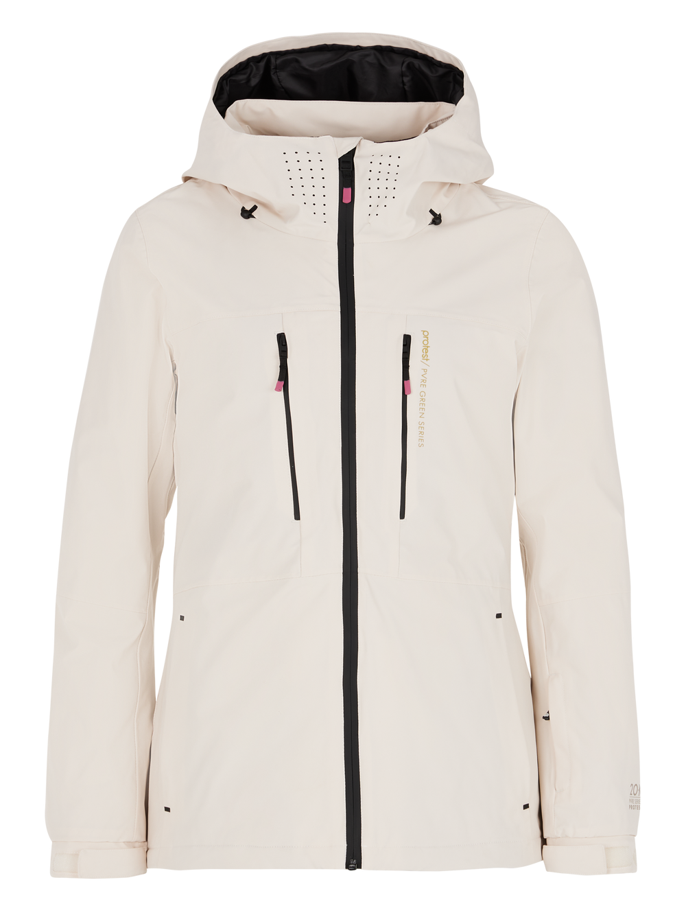 PROTEST WOMENS BEVERLY SNOWJACKET KIT OFF WHITE