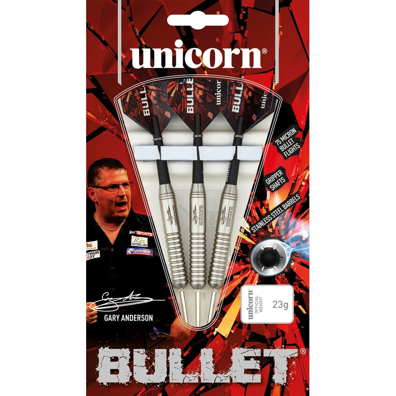 UNICORN GARY ANDERSON BULLET STAINLESS STEEL DARTS