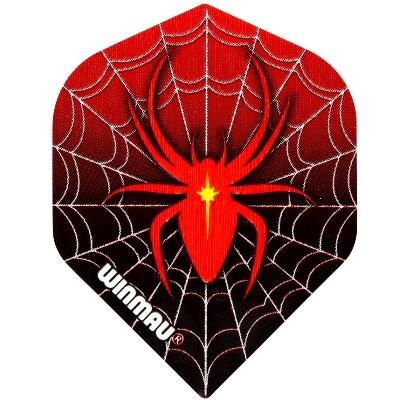 WINMAU MEGA STANDARD DART FLIGHTS SPYDER RED