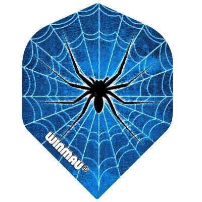 WINMAU MEGA STANDARD DART FLIGHTS SPYDER BLUE