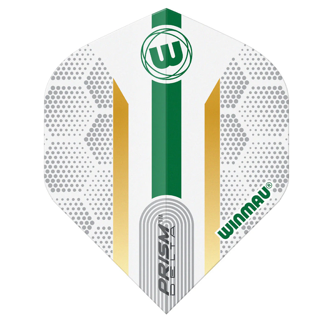 WINMAU PRISM DELTA DART FLIGHTS WHITE/YELLOW