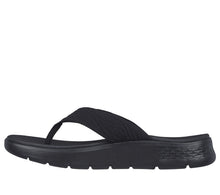 Load image into Gallery viewer, SKECHERS WOMENS  GOWALK FLEX SANDAL BLACK
