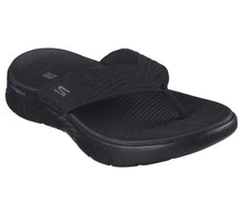 Load image into Gallery viewer, SKECHERS WOMENS  GOWALK FLEX SANDAL BLACK
