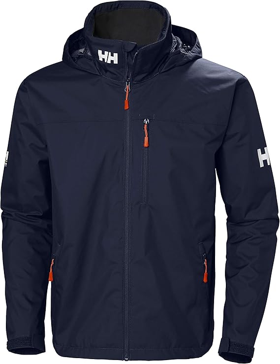 HELLY HANSEN MENS CREW HOODED JACKET 2.0 NAVY