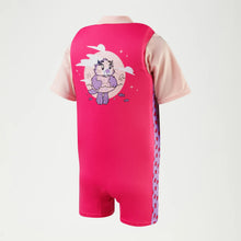 Load image into Gallery viewer, SPEEDO PRINTED FLOAT SUIT PINK/PURPLE

