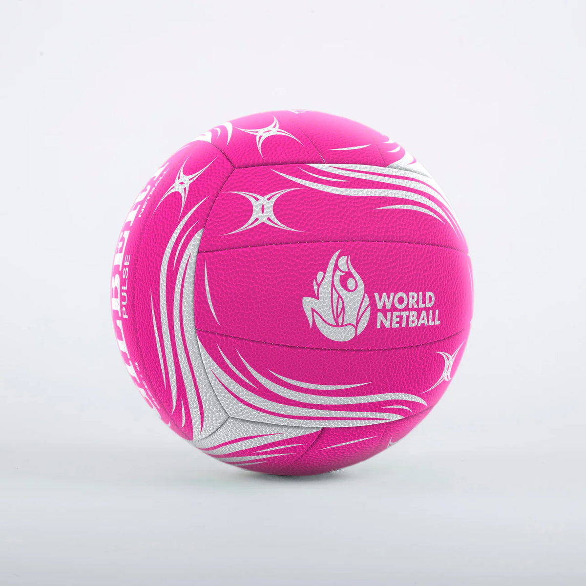 GILBERT MATCH PULSE NETBALL BALL PINK/WHITE SIZE 5