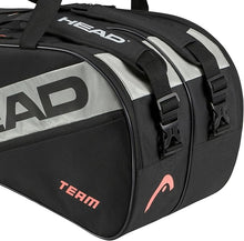 Load image into Gallery viewer, Head Team Large 9 Racket Padel Bag - Black/Ceramic
