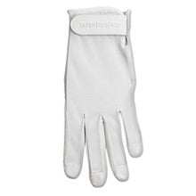 Load image into Gallery viewer, SURPRIZESHOP GOLF TAN/CABRETTA LEFT HAND GLOVE WHITE M
