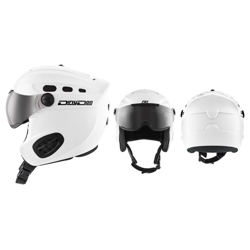 DIRTY DOG APACHE SKI HELMET MATTE WHITE