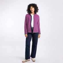 Load image into Gallery viewer, WEIRD FISH LADIES ARIANA FULL ZIP FLEECE PURPLE WINE
