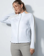Load image into Gallery viewer, PURE GOLF WOMENS MIST SOFT MID LAYER JACKET - WHITE
