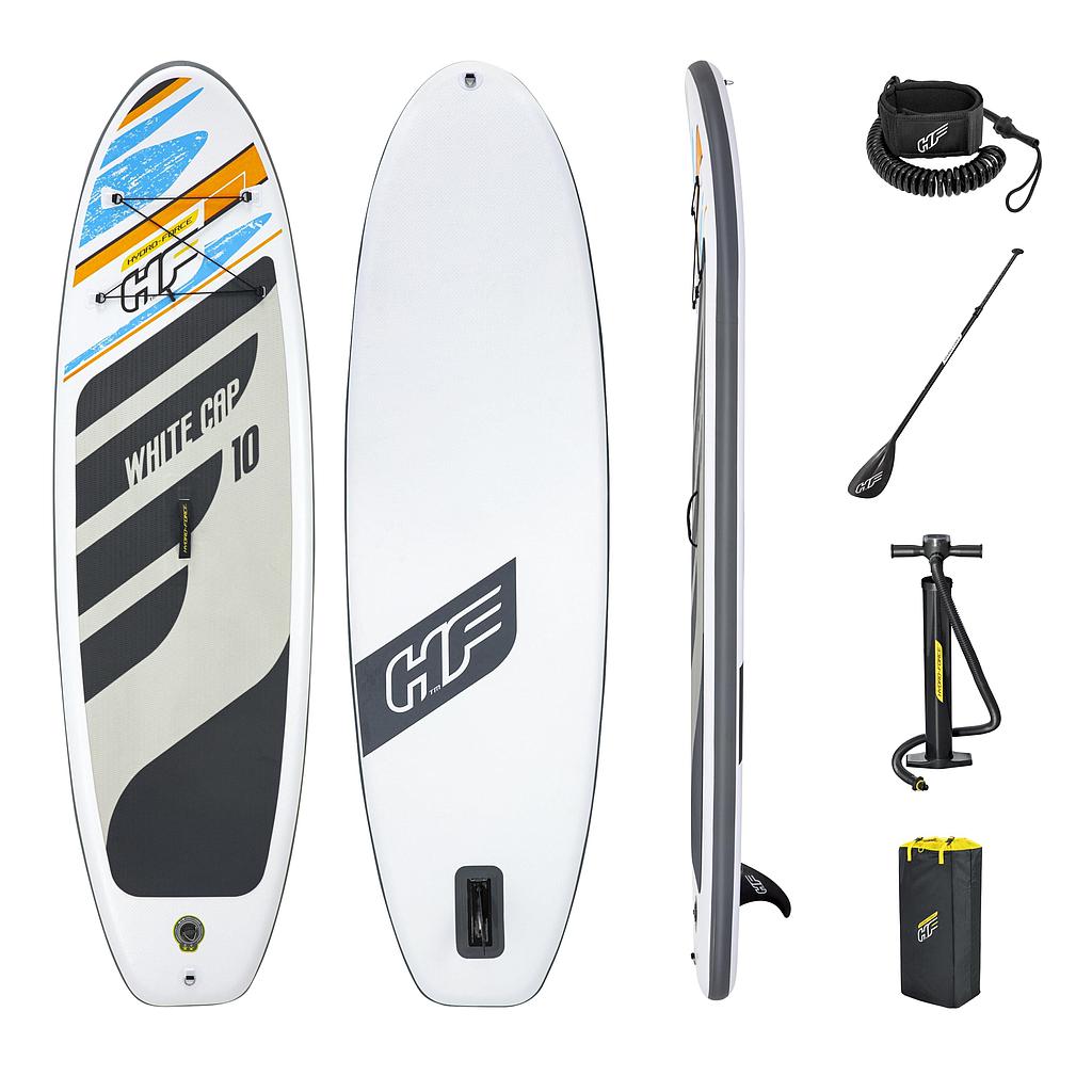 HYDRO FORCE WHITE 10FT PADDLE BOARD SUP SET