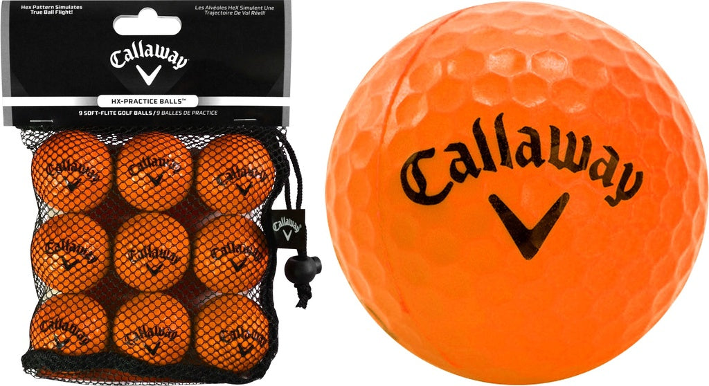 CALLAWAY SOFT FLIGHT GOLF BALLS ORANGE (9PACK)