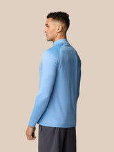 Load image into Gallery viewer, CASTORE MENS ADAPT 1/4 ZIP LONG SLEEVE TOP SKY BLUE/WHITE
