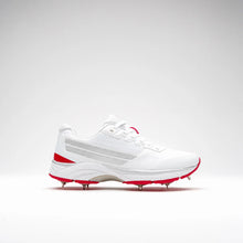 Load image into Gallery viewer, GRAY NICOLLS SENIOR VELOCITY 5.0 CRICKET SPIKES WHITE/RED
