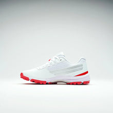 Load image into Gallery viewer, GRAY NICOLLS SENIOR VELOCITY 5.0 RUBBER CRICKET SHOE WHITE/RED
